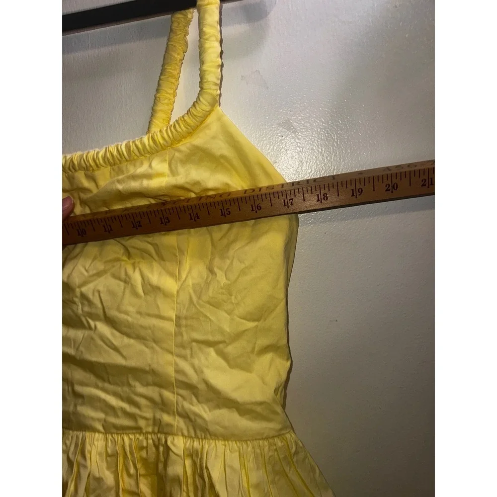 ASTR the Label Butter Yellow Bubble Hem Peplum Top Smocked Back NWT L - Picture 6 of 9